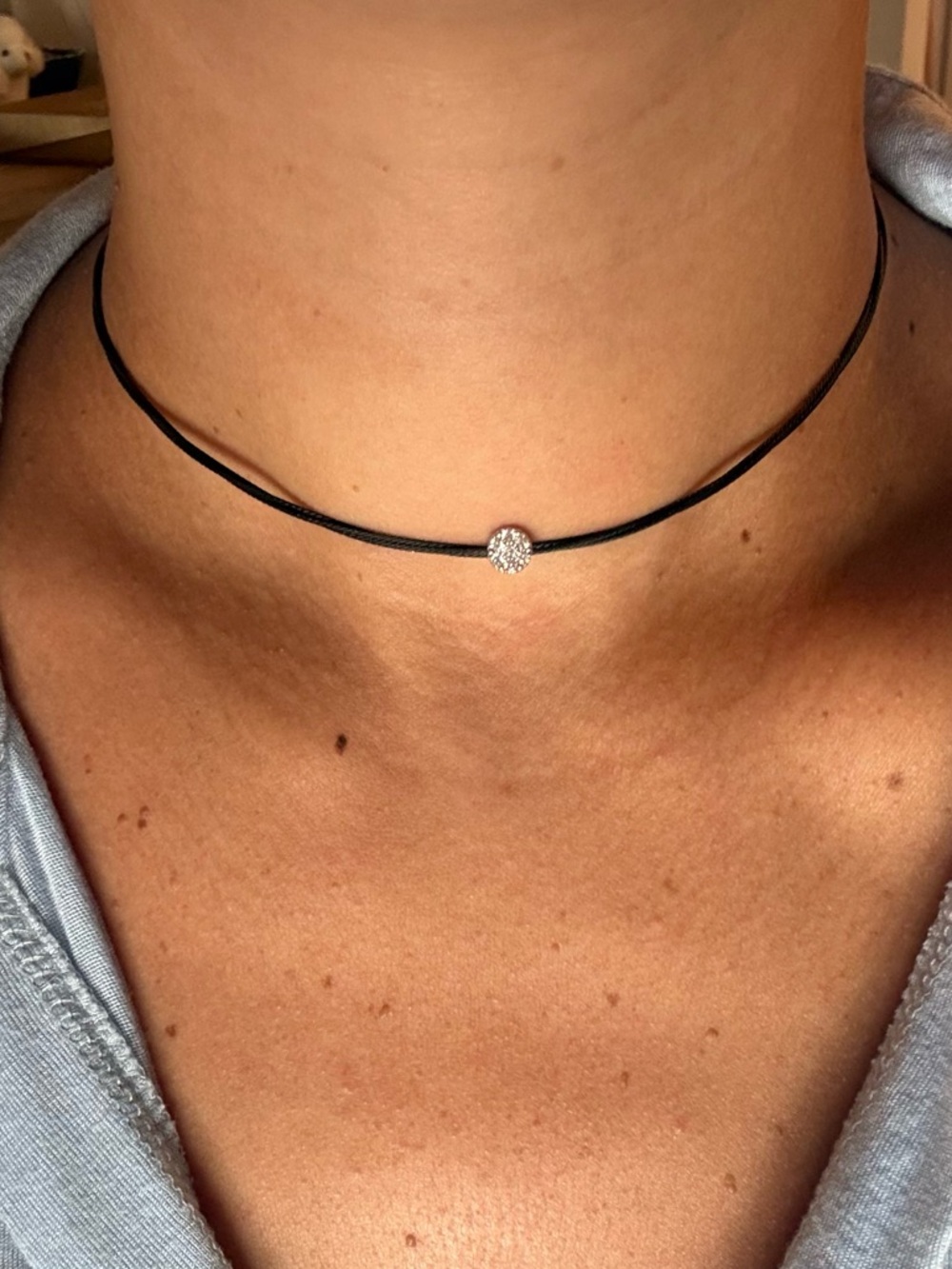 black cable disco choker